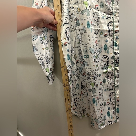 Disney Animators Collection Women’s Pajama Top Long Sleeve Princess Large - Picture 6 of 10